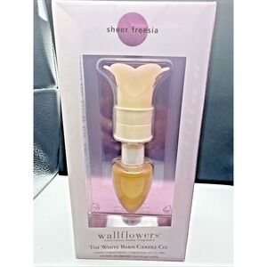 NEW The White Barn Candle Co. Wallflowers Fragrance Warmer Sheer Freesia